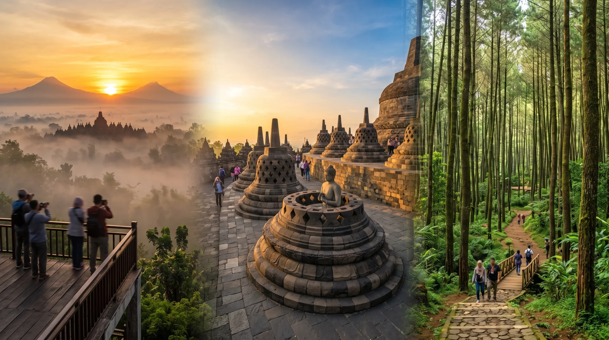 Trip Jogja 1D Punthuk Setumbu Borobudur Pinus Kragilan